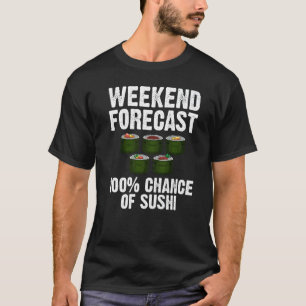 Camiseta Desenhos de Sushi Para Homens Mulheres Comida Japo