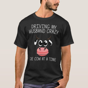 Camiseta Desenhos de Vaca Para Mulheres Mãe Pecuária Animal
