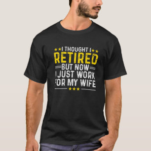 Camiseta Desenhos Divertidos de Aposentadoria Homens Pai Fe