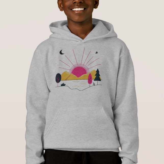 Camiseta Desenhos e modas de arte sunshine (Frente)