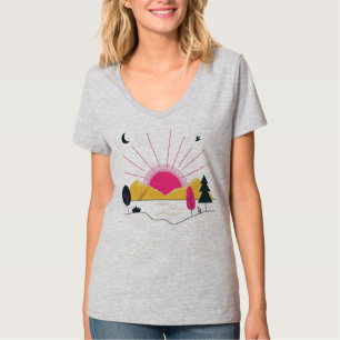 Camiseta Desenhos e modas de arte sunshine