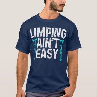 Camiseta Desenhos engraçados de perna quebrada para homens 