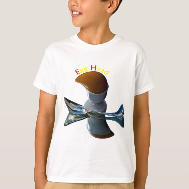 Camiseta Desenhos Excêntricos de Cabeça de Ovo (Frente)