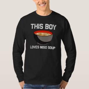 Camiseta Desenhos Miso Para Meninos Crianças Sopa Miso Japo