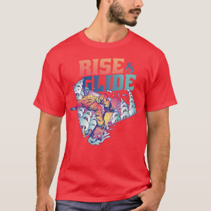 Camiseta Desenrolar e planar Esporte Montanha Snowboard Esq