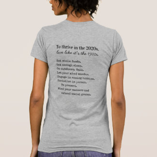 Camiseta Desenvolva-se nos anos 2020 Vida Analógica