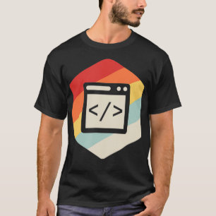 Camiseta Desenvolvedor da Web do Retro Vintage - JavaScript