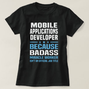 Camiseta Desenvolvedor de aplicativos móveis