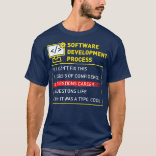 Camiseta Desenvolvedor de Engenheiro do processo de desenvo