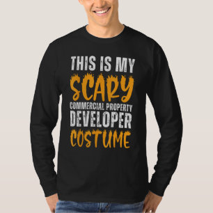 Camiseta Desenvolvedor de imobiliário comercial assustador