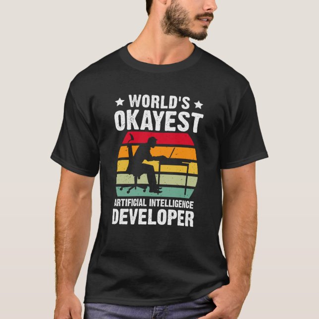 Camiseta Desenvolvedor de Inteligência Artificial Mais ou M (Frente)