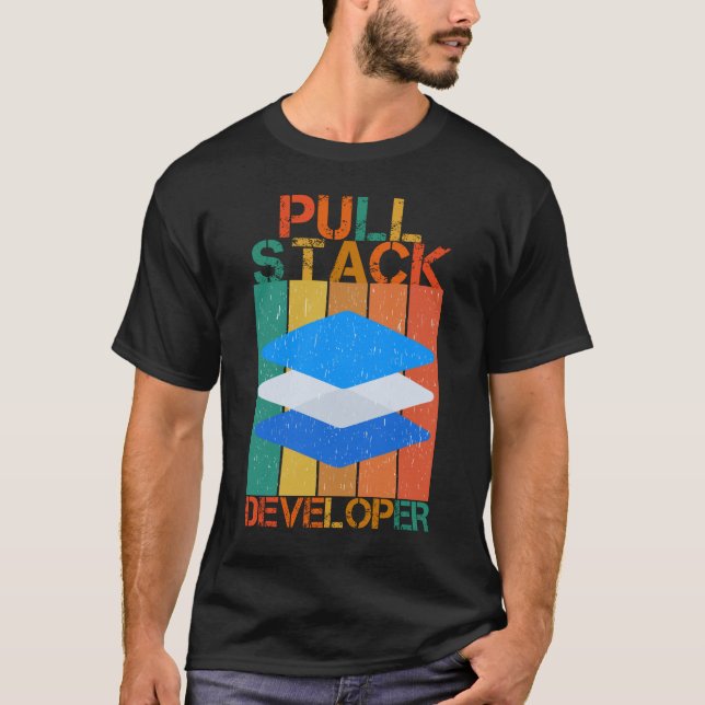 CAMISETA DESENVOLVEDOR DE PILHA PULL - DEV DE PILHA COMPLET (Frente)