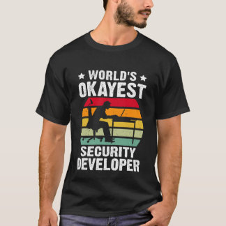 Camiseta Desenvolvedor de segurança mais perfeito do mundo