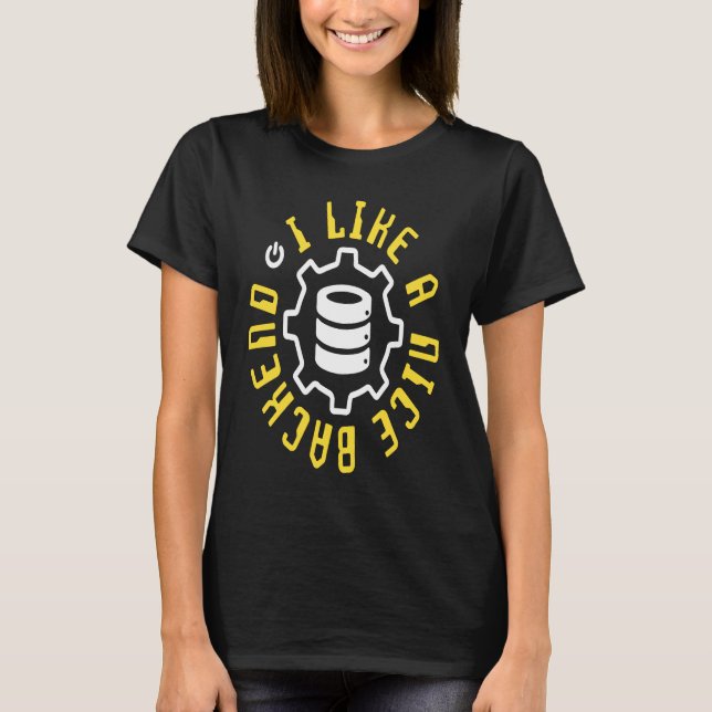 Camiseta Desenvolvedor de Software Backend Engenheiro de Co (Frente)