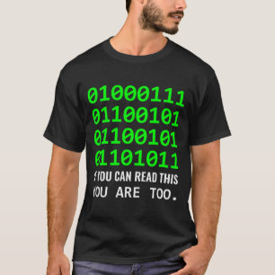 Camiseta Desenvolvedor de Software Código Binário Computado