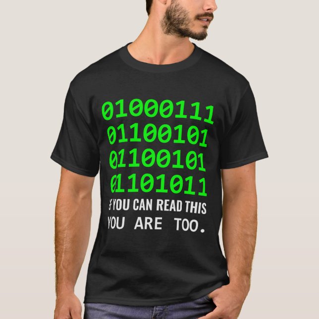 Camiseta Desenvolvedor de Software Código Binário Computado (Frente)