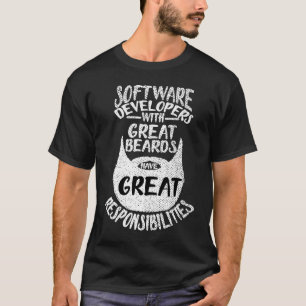 Camiseta Desenvolvedor de Software Com Grandes Barbas Prog
