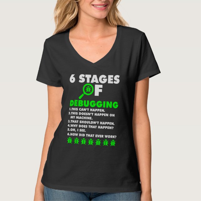 Camiseta Desenvolvedor De Software De Codificador De Comput (Frente)