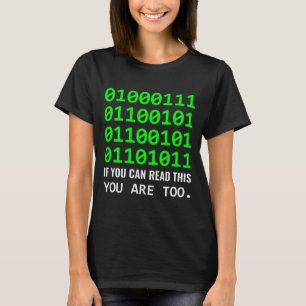 Camiseta Desenvolvedor de Software de Código Binário Comput