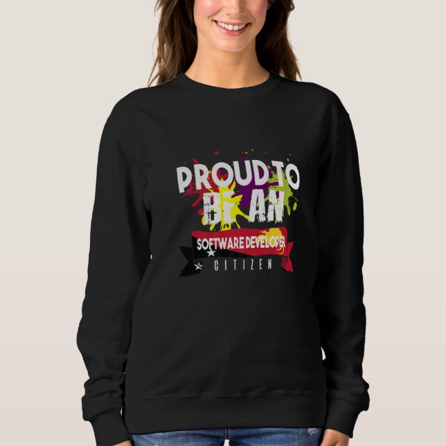 Camiseta Desenvolvedor de Software Orgulhoso Cidadão Profis (Frente)