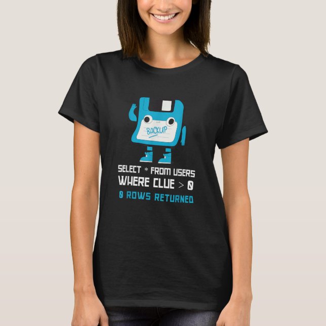 Camiseta Desenvolvedor de Software SQL Programação  DBA (Frente)