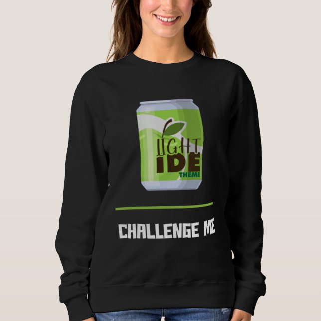 Camiseta Desenvolvedor de Software Tema de IDE Leve Desafie (Frente)