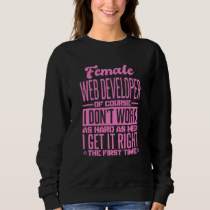 Camiseta Desenvolvedor de web feminino acerta na primeira v