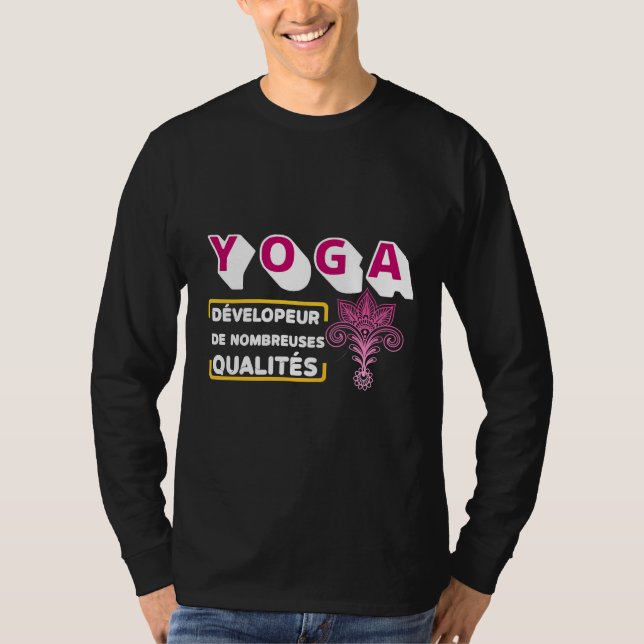 Camiseta Desenvolvedor De Yoga De Muitas Qualidades (Frente)