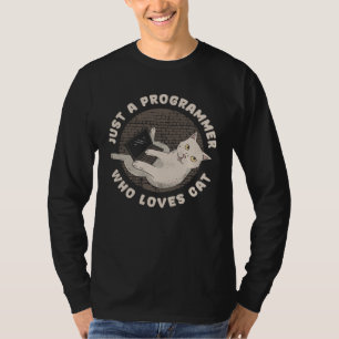 Camiseta Desenvolvedor Felino Codificador Engenheiro de Sof