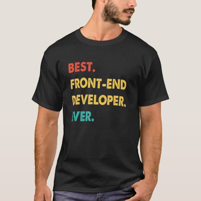 Camiseta Desenvolvedor Front-End Melhor Desenvolvedor Front (Frente)