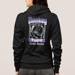 Camiseta Desenvolvedor Full-Stack Divertido, Tipo do Macaco