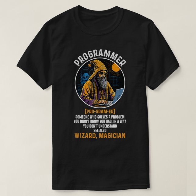 Camiseta Desenvolvedor Funny Programmer Definition Software (Frente do Design)