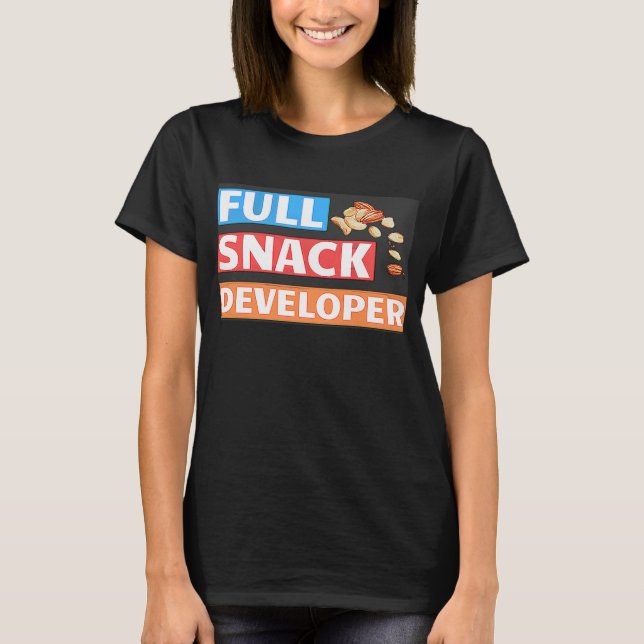Camiseta DESENVOLVEDOR SNACK DE cheio - PUN DE DESENVOLVEDO (Frente)