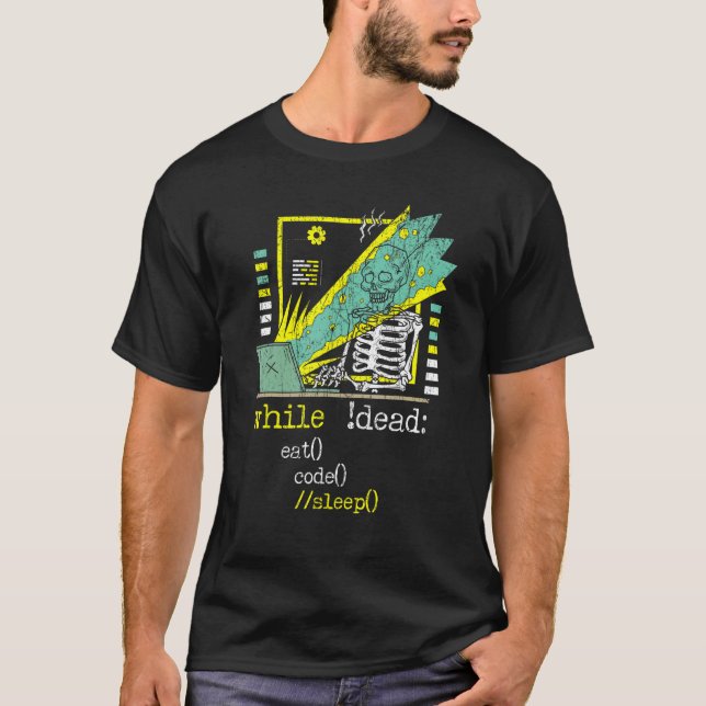 Camiseta Desenvolvedor Web Cara de TI Desenvolvimento de Si (Frente)