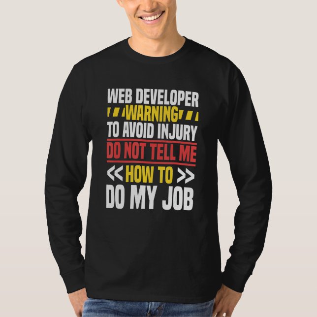 Camiseta Desenvolvedor Web Programador de Site Codificador  (Frente)