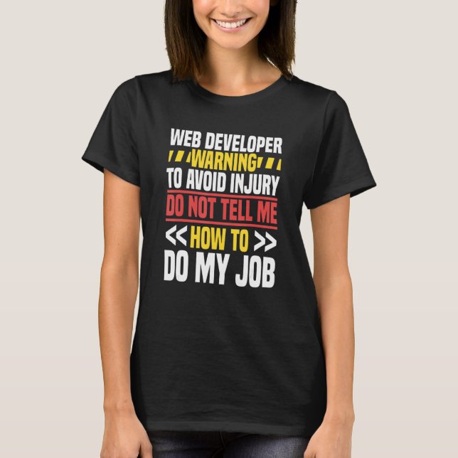 Camiseta Desenvolvedor Web Programador de Site Codificador  (Frente)