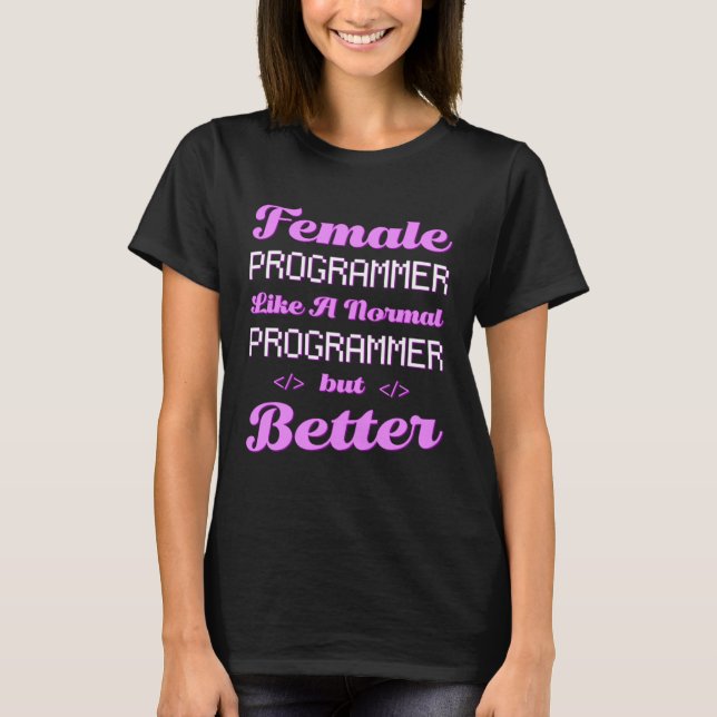 Camiseta Desenvolvedora Feminina de Código Engenheira de So (Frente)