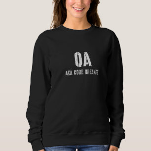 Camiseta Desenvolvimento de software de quebra-código Qa Ak