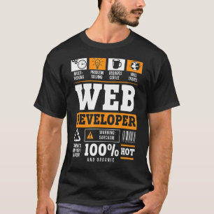 Camiseta Desenvolvimento de Web sites de Cara de TI para de