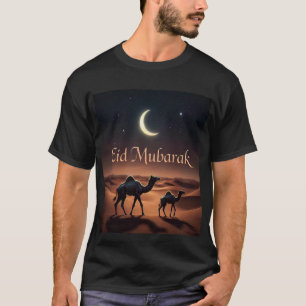 Camiseta Desert Eid Mubarak Night Design Mens Tshirt