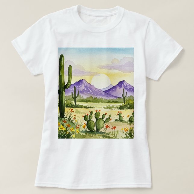 Camiseta Desert landscape (Frente do Design)