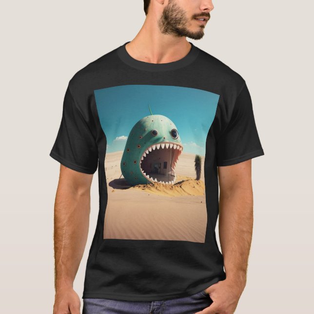 Camiseta Desert monster house (Frente)