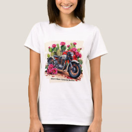 Camiseta Desert Rosa e Gasolina Sonhos Vintage Moto