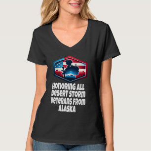 Camiseta Desert Storm Honrando Todos Os Veteranos Do Desert