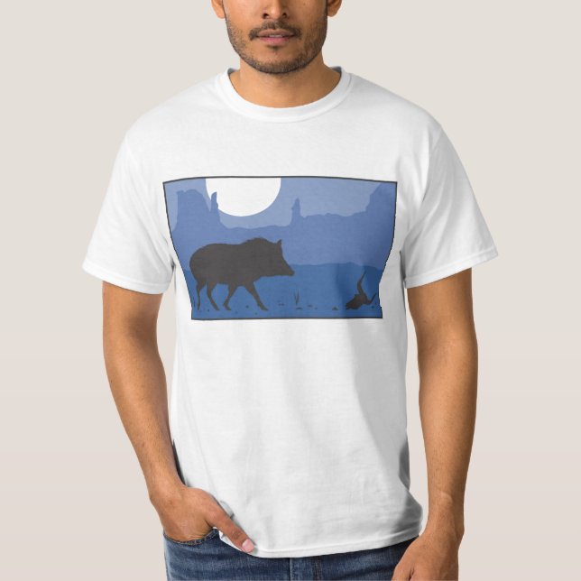 Camiseta Deserto azul (Frente)