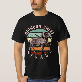 Camiseta Deserto Bighorn Sheep Species Vintage Estado de Ne