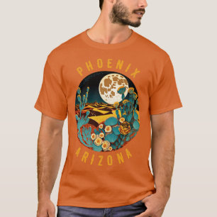 Camiseta Deserto De Arizona Phoenix Na Pintura Noturna1