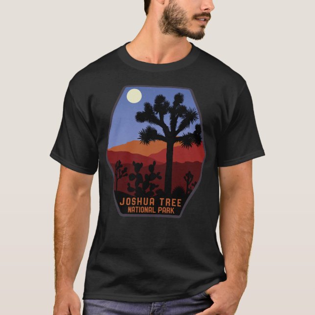 Camiseta Deserto do Parque Nacional do Retro Joshua Tree do (Frente)