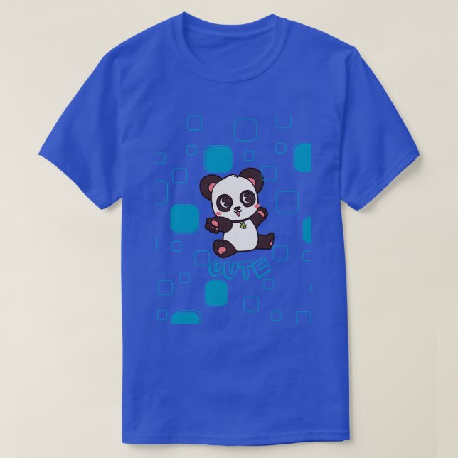 Camiseta deserto panda fofo (Frente do Design)