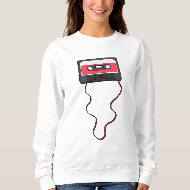 Camiseta Desferida a fita cassete Mixtape Retroativa (Frente)